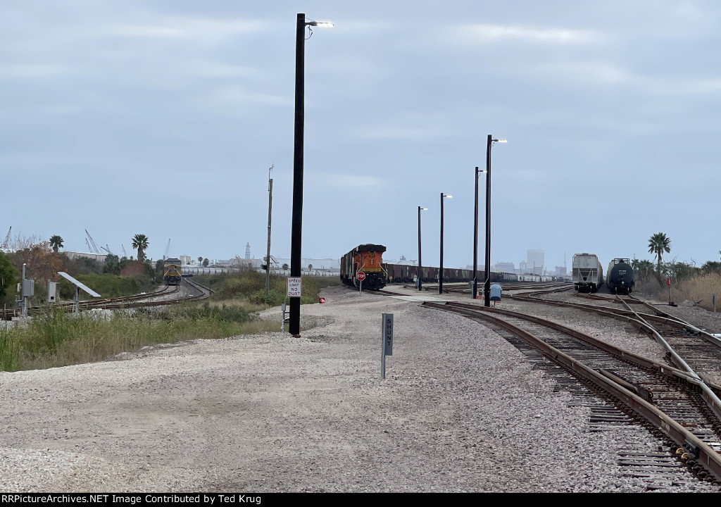 BNSF 7734 and UP 7015 & 7980